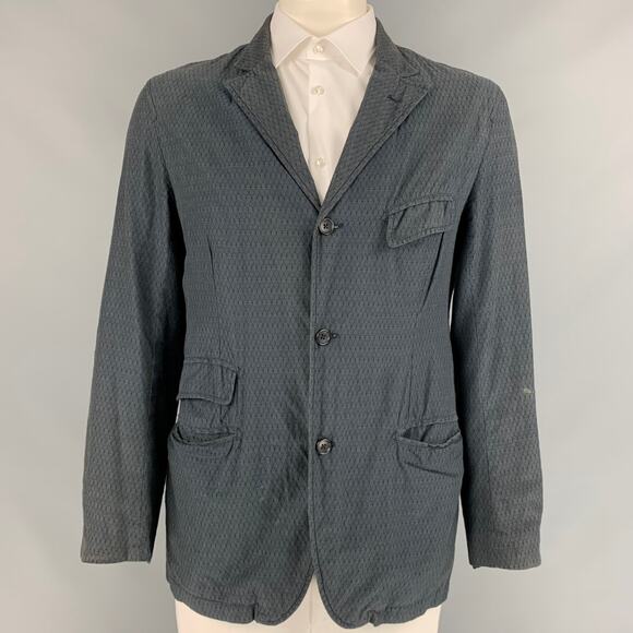 ENGINEERED GARMENTS Size XL Charcoal Rhombus Cotton Sport Coat - Picture 1 of 8